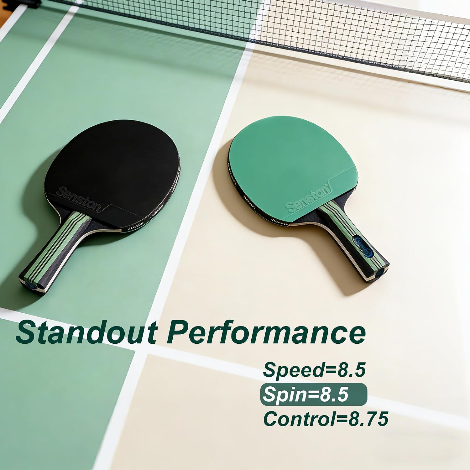 مجموعة مضارب تنس الطاولة خشبية - مراجعة Table Tennis Reference وسعره