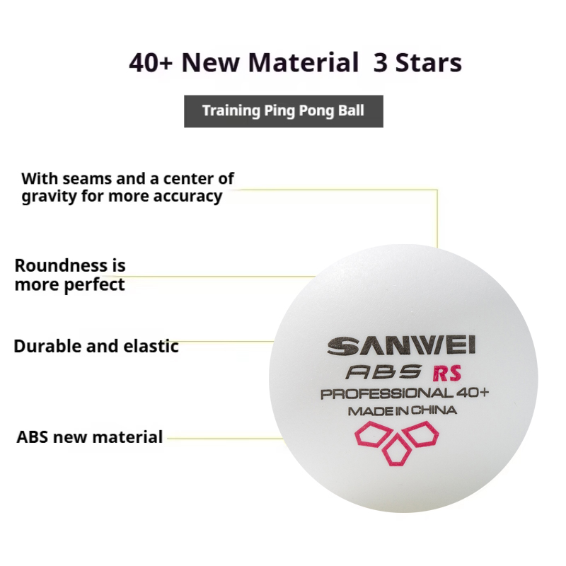SANWEI RS40 + 3 نجوم كرات تنس  - مراجعة Table Tennis Daily وسعره