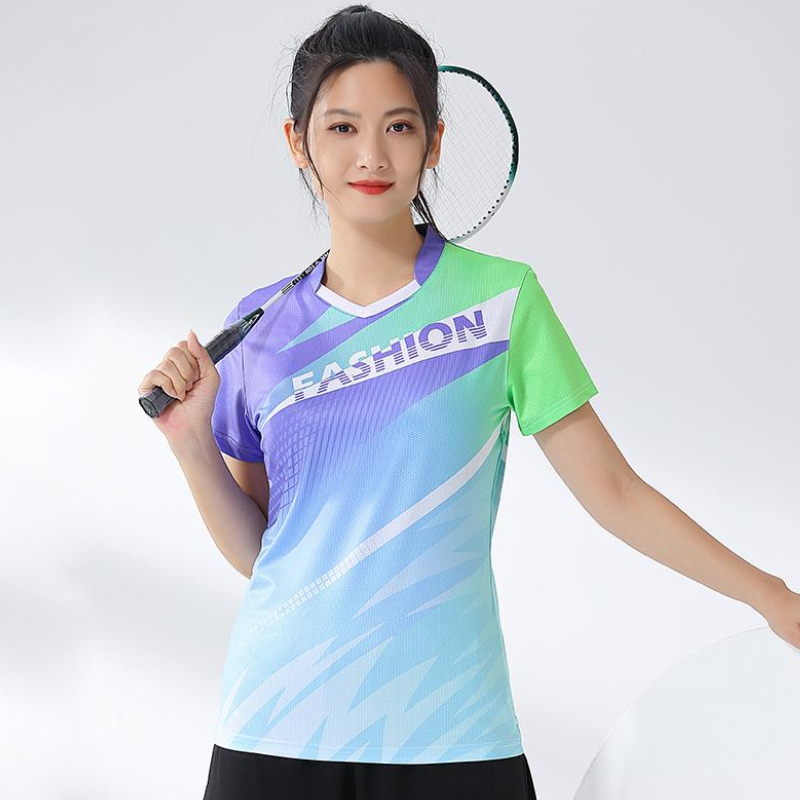 قميص نسائي مطبوع تنس الريشة ،  - مراجعة Table Tennis Volleyball وسعره